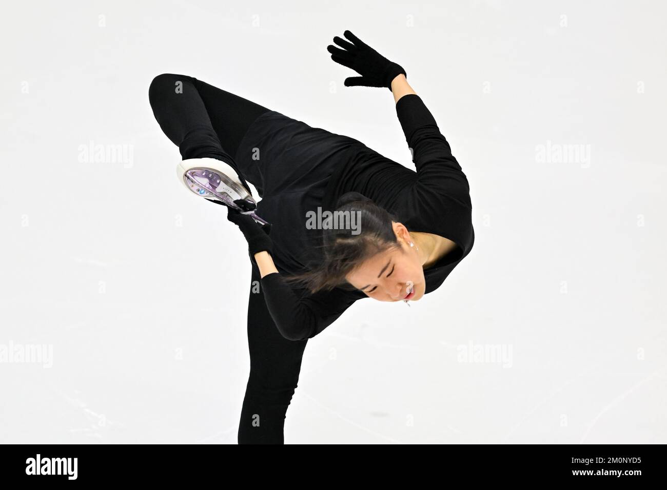 Mai MIHARA (JPN), pendant la pratique des femmes âgées, à la finale 2022 du Grand Prix de patinage artistique de l'UIP, à Palavela, on 7 décembre 2022, à Turin, en Italie. Credit: Raniero Corbelletti/AFLO/Alay Live News Banque D'Images