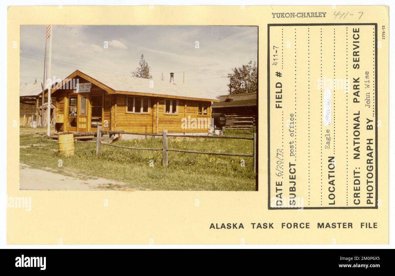 Bureau de poste. Photographies du Groupe de travail de l'Alaska Banque D'Images