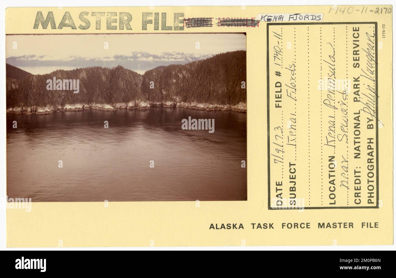 Kenai Fjords. Photographies du Groupe de travail de l'Alaska Banque D'Images