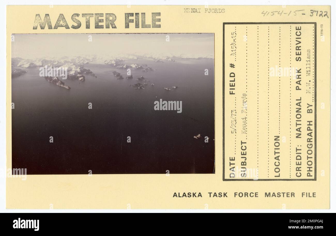 Kenai Fjords. Photographies du Groupe de travail de l'Alaska Banque D'Images