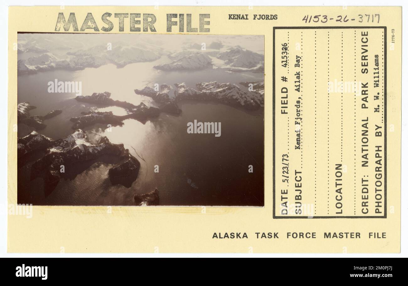 Kenai Fjords, baie d'Aialik. Photographies du Groupe de travail de l'Alaska Banque D'Images