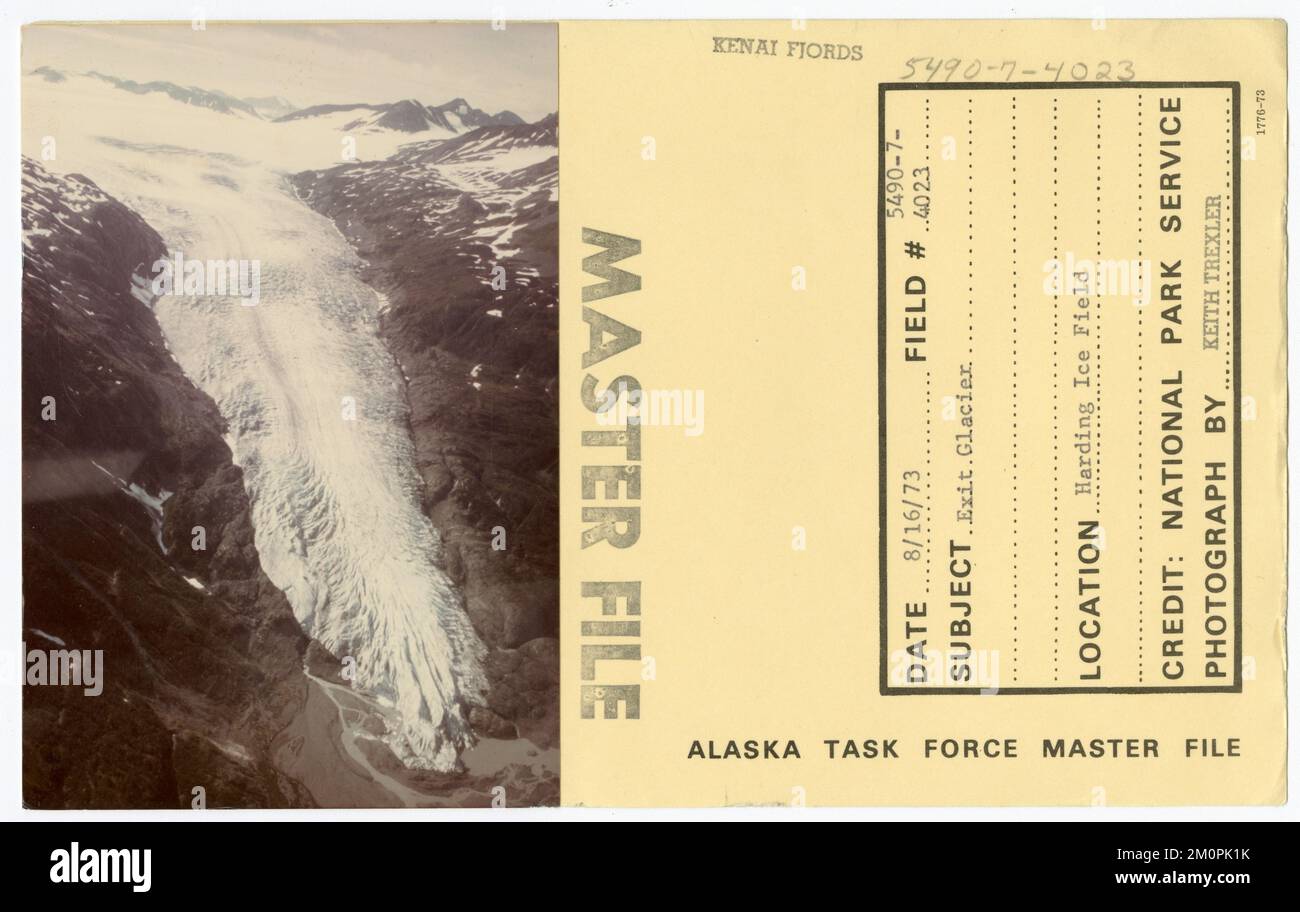 Sortez à Glacier. Photographies du Groupe de travail de l'Alaska Banque D'Images