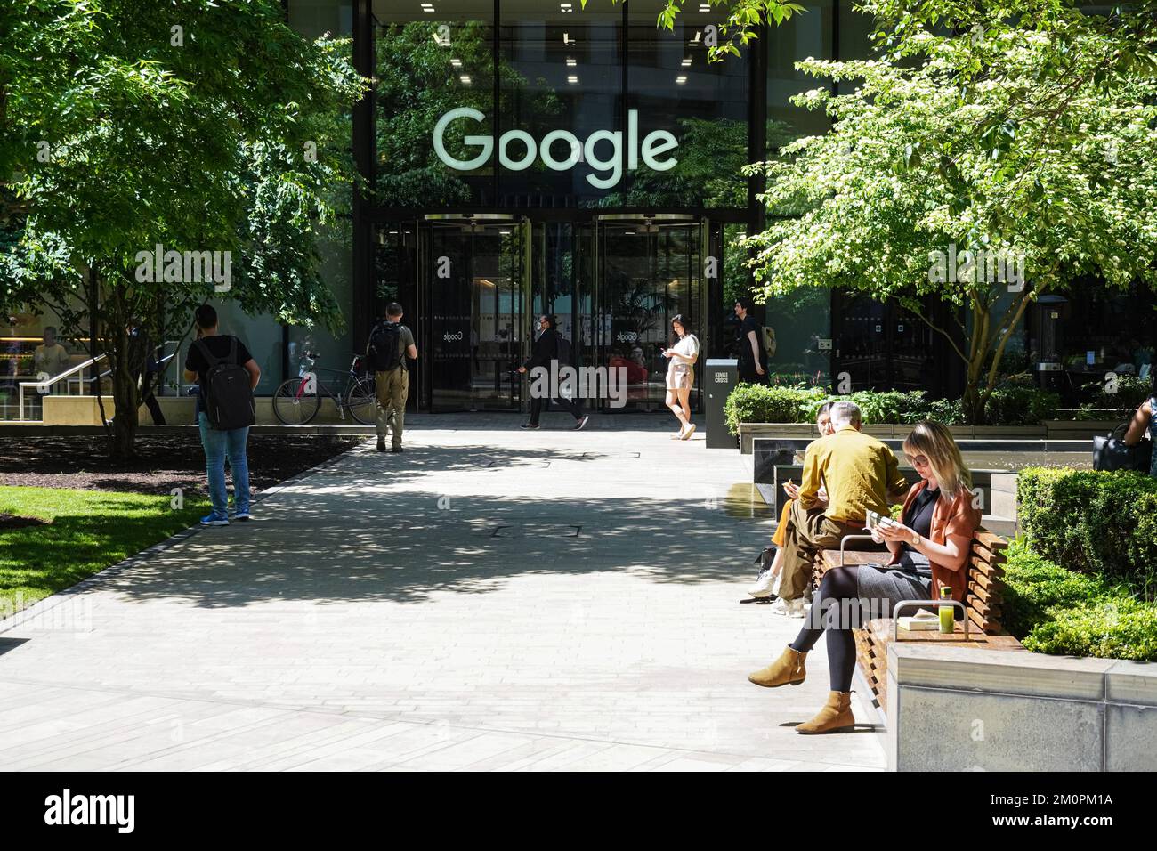 Google bureau au 6 Square de Pancras King's Cross, Londres, Angleterre, Royaume-Uni, UK Banque D'Images