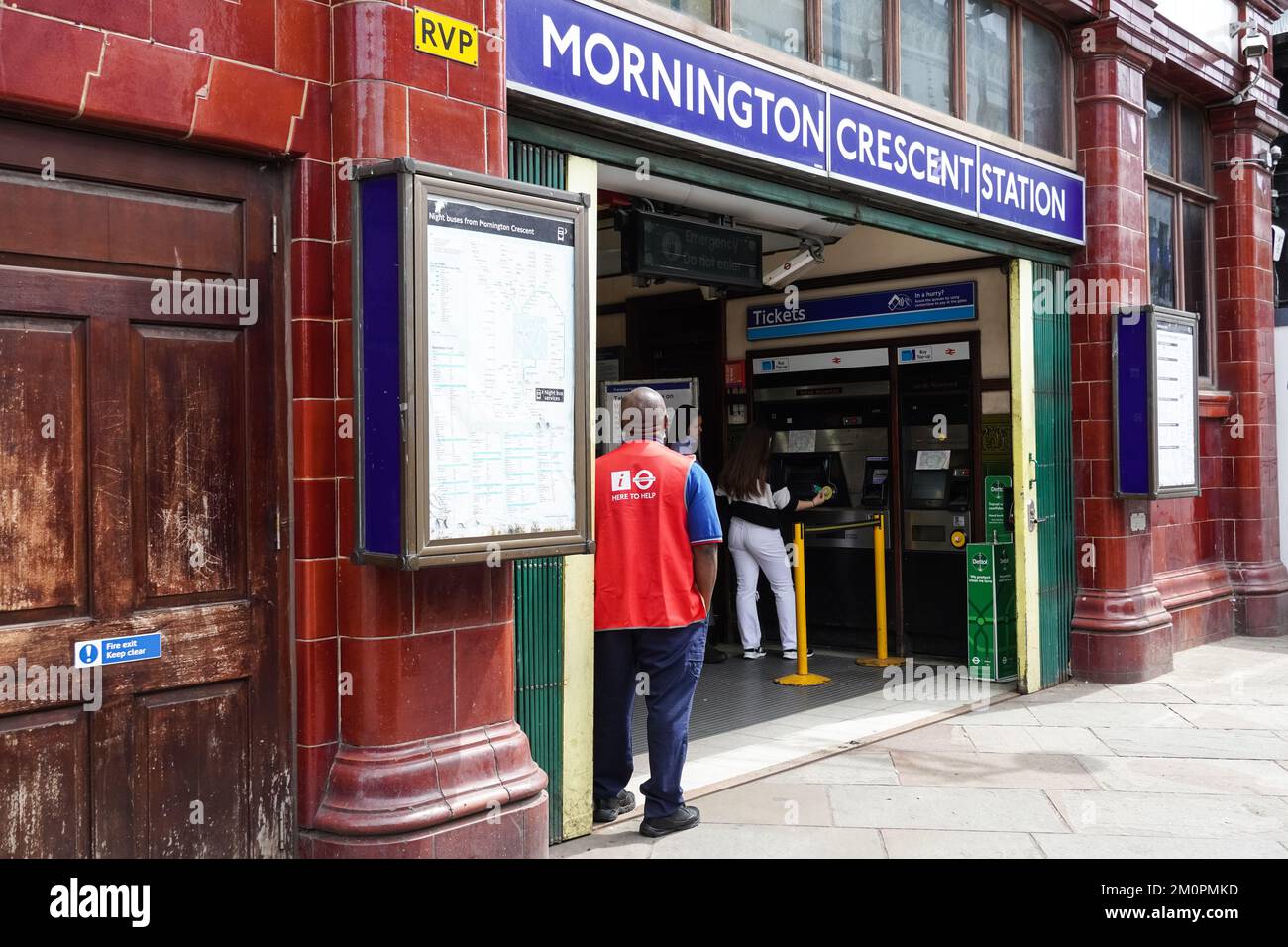Métro Mornington Crescent, station de métro Londres Angleterre Royaume-Uni Banque D'Images