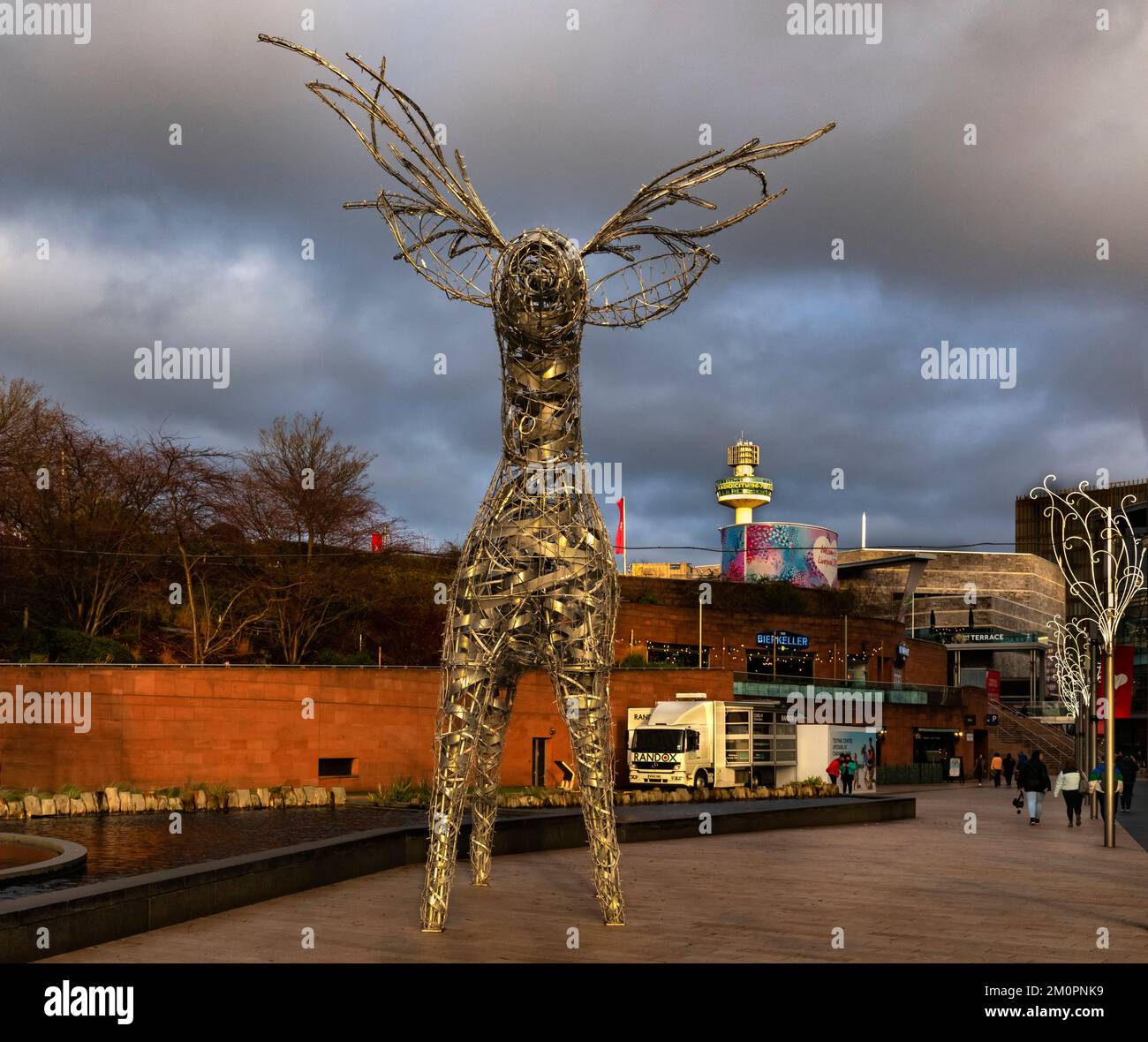 Liverpool, une ville de Merseyside Angleterre. C'est l'une des villes les plus visitées du Royaume-Uni. Banque D'Images