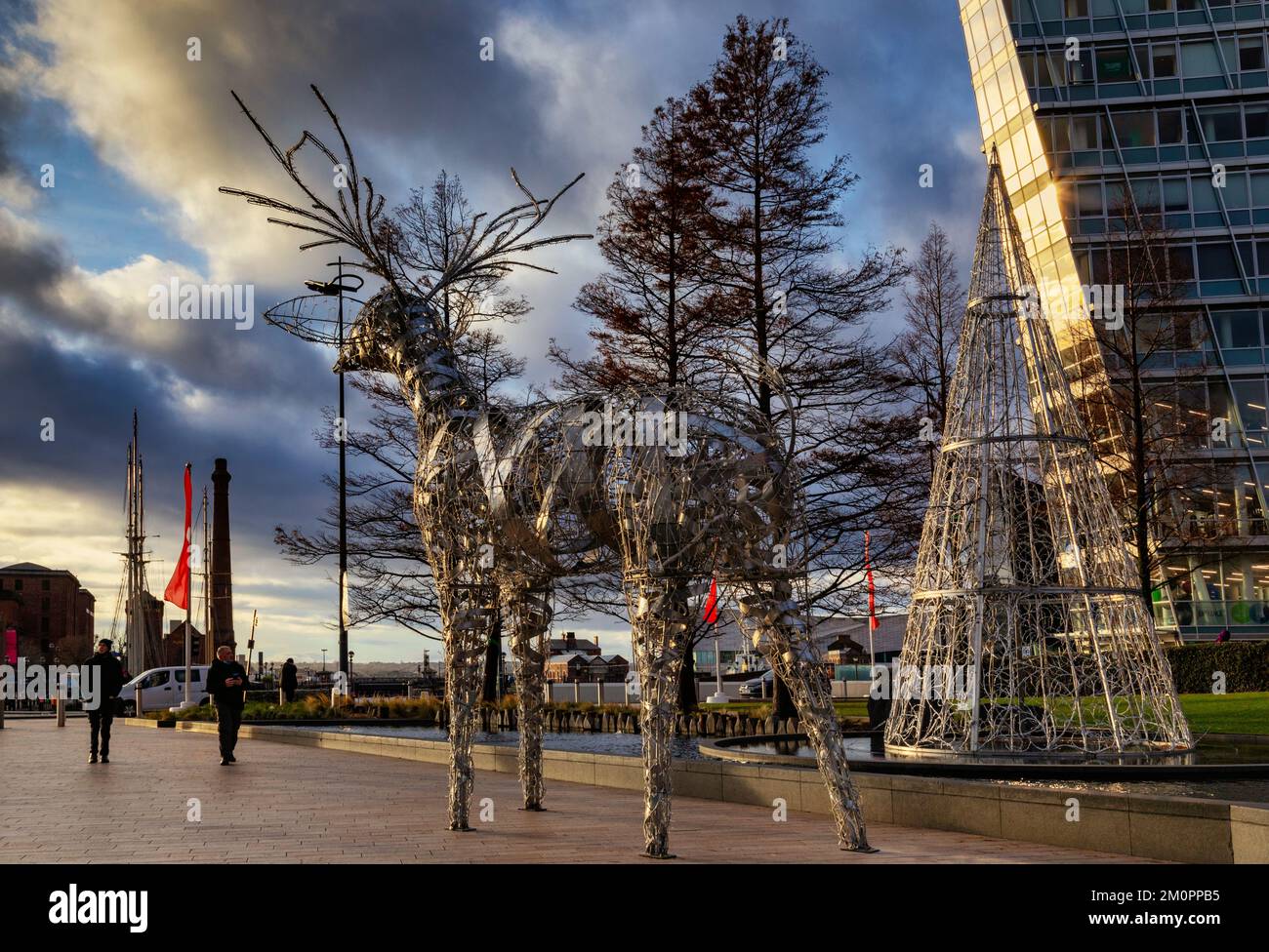 Liverpool, une ville de Merseyside Angleterre. C'est l'une des villes les plus visitées du Royaume-Uni. Banque D'Images