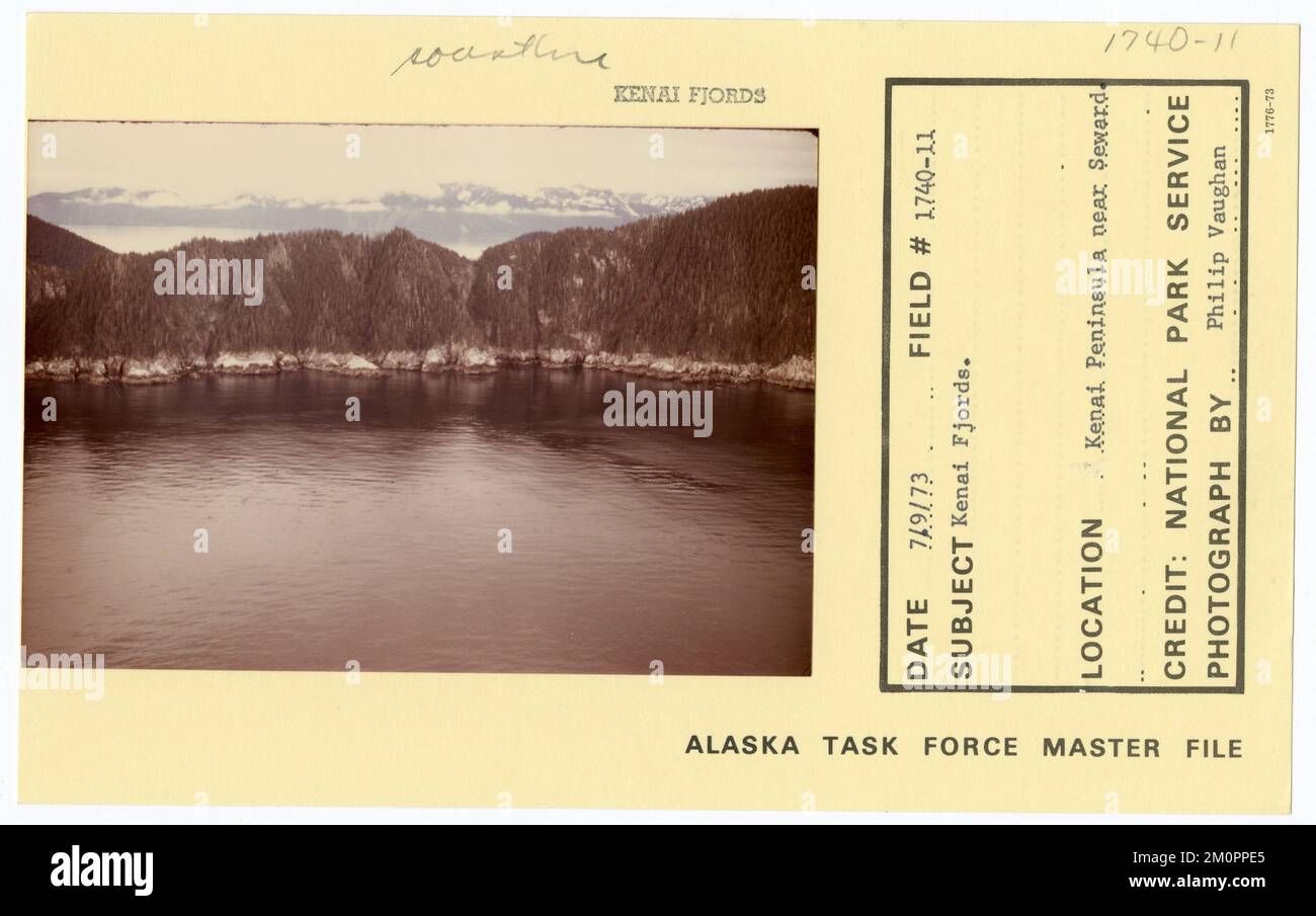 Kenai Fjords. Photographies du Groupe de travail de l'Alaska Banque D'Images