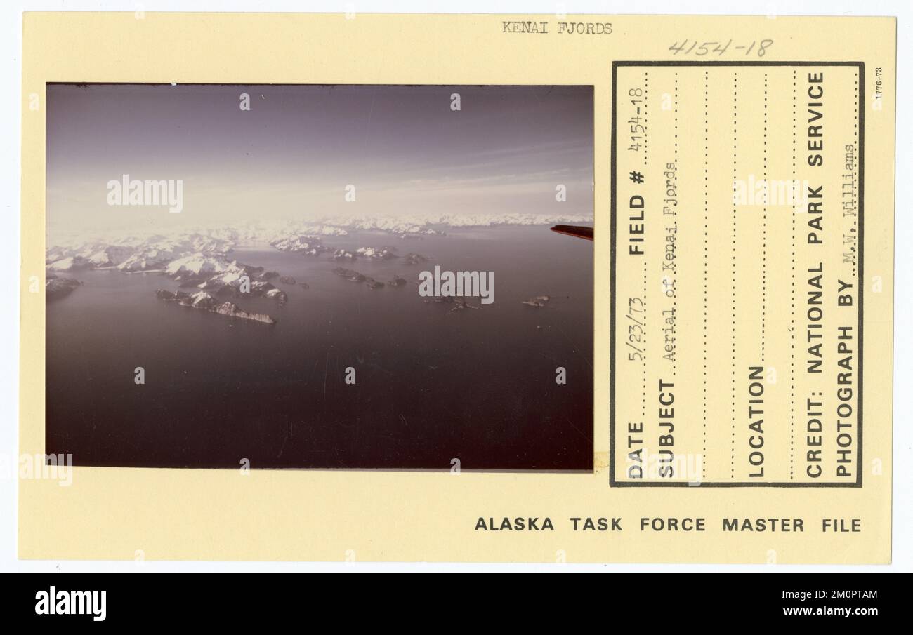 Antenne de Kenai Fjords. Photographies du Groupe de travail de l'Alaska Banque D'Images