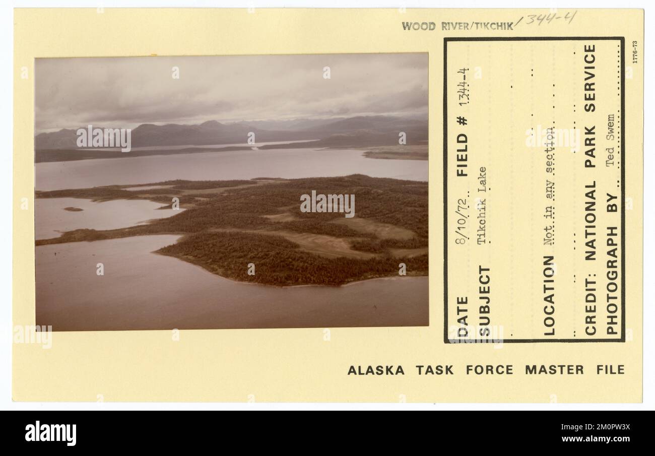 Lac Tikchik. Photographies du Groupe de travail de l'Alaska Banque D'Images