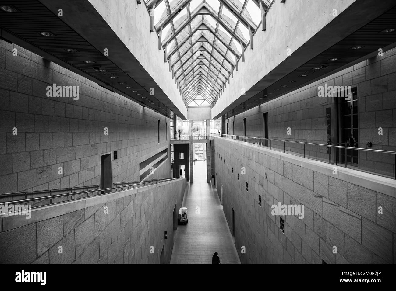 Ottawa, Canada - août 24 2022 : structure intérieure et décoration du Musée des beaux-arts du Canada Banque D'Images