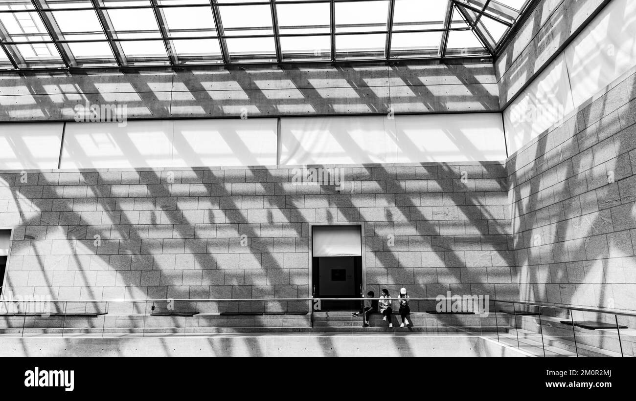 Ottawa, Canada - août 24 2022 : structure intérieure et décoration du Musée des beaux-arts du Canada Banque D'Images