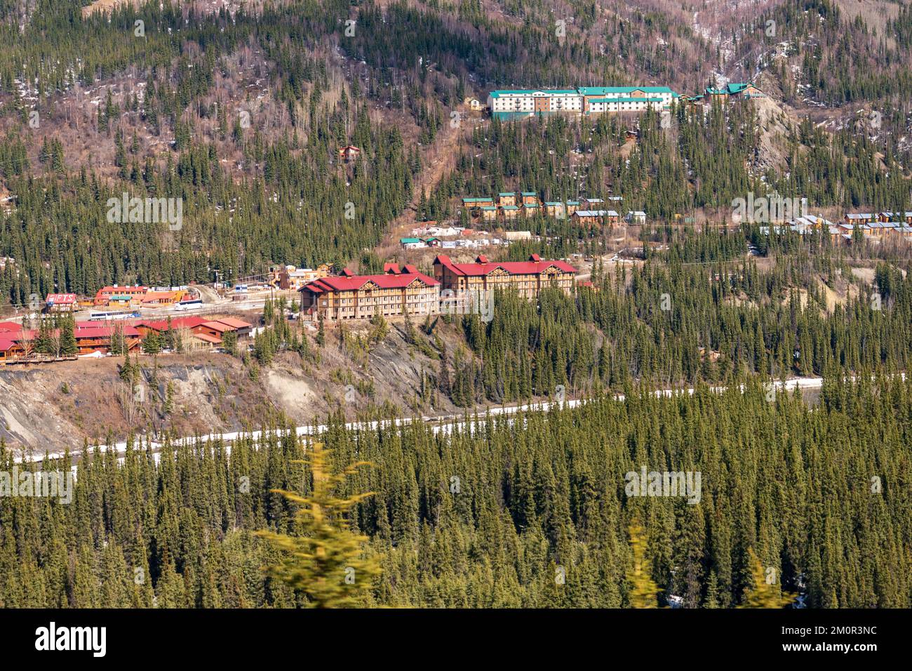 Chemin de fer de l'Alaska à l'intérieur de l'Alaska Banque D'Images