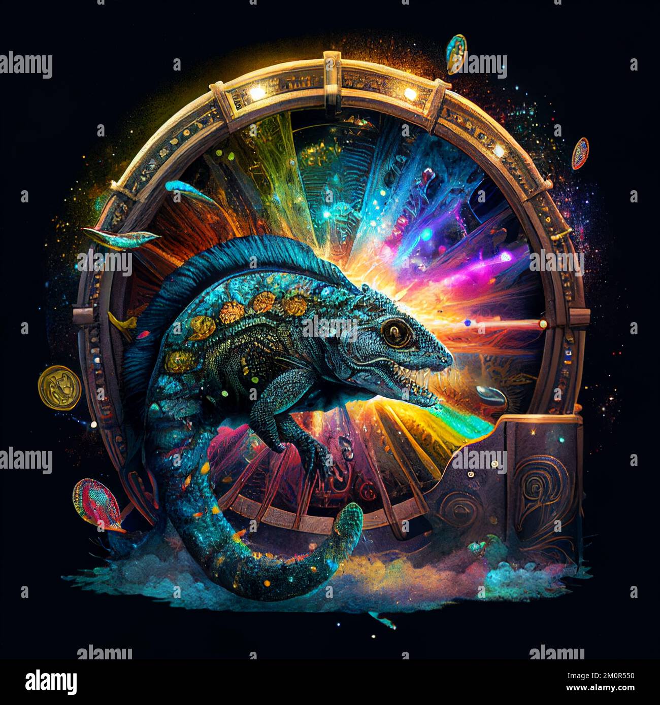 Casino Spirit Animals, roulette avec un soupçon du Dreamcatcher pour la bonne chance et la chance au casino Banque D'Images