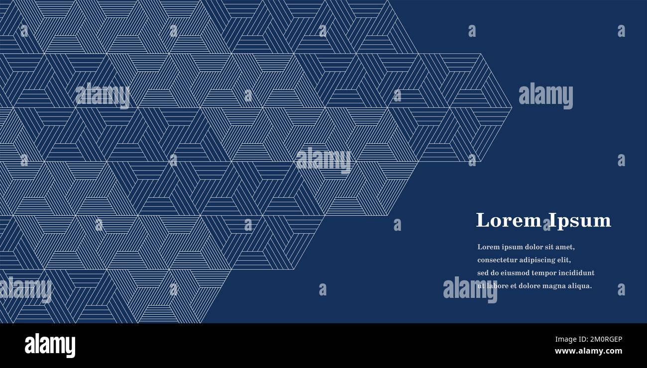 triangle blanc bleu marine abstrait, fond de texture géométrique, motif polygonal, concept de réseau Banque D'Images