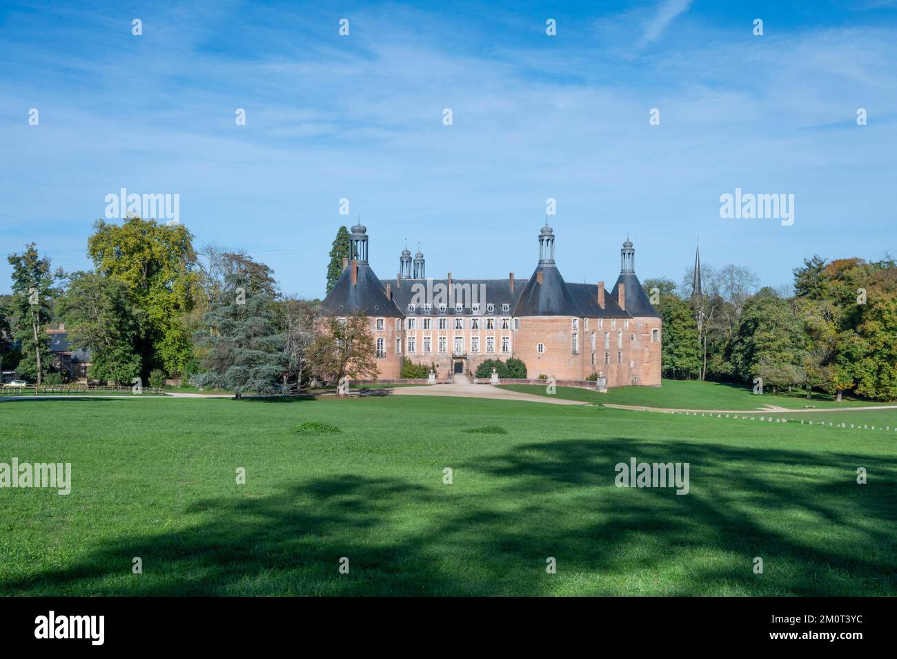 France, Yonne (89), Saint Fargeau, château de Saint Fargeau Banque D'Images