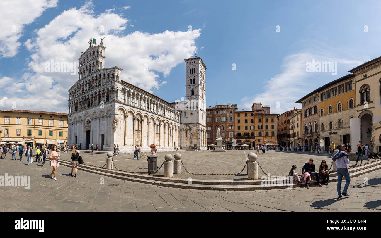Italie, Toscane, Lucques, il Duomo Banque D'Images