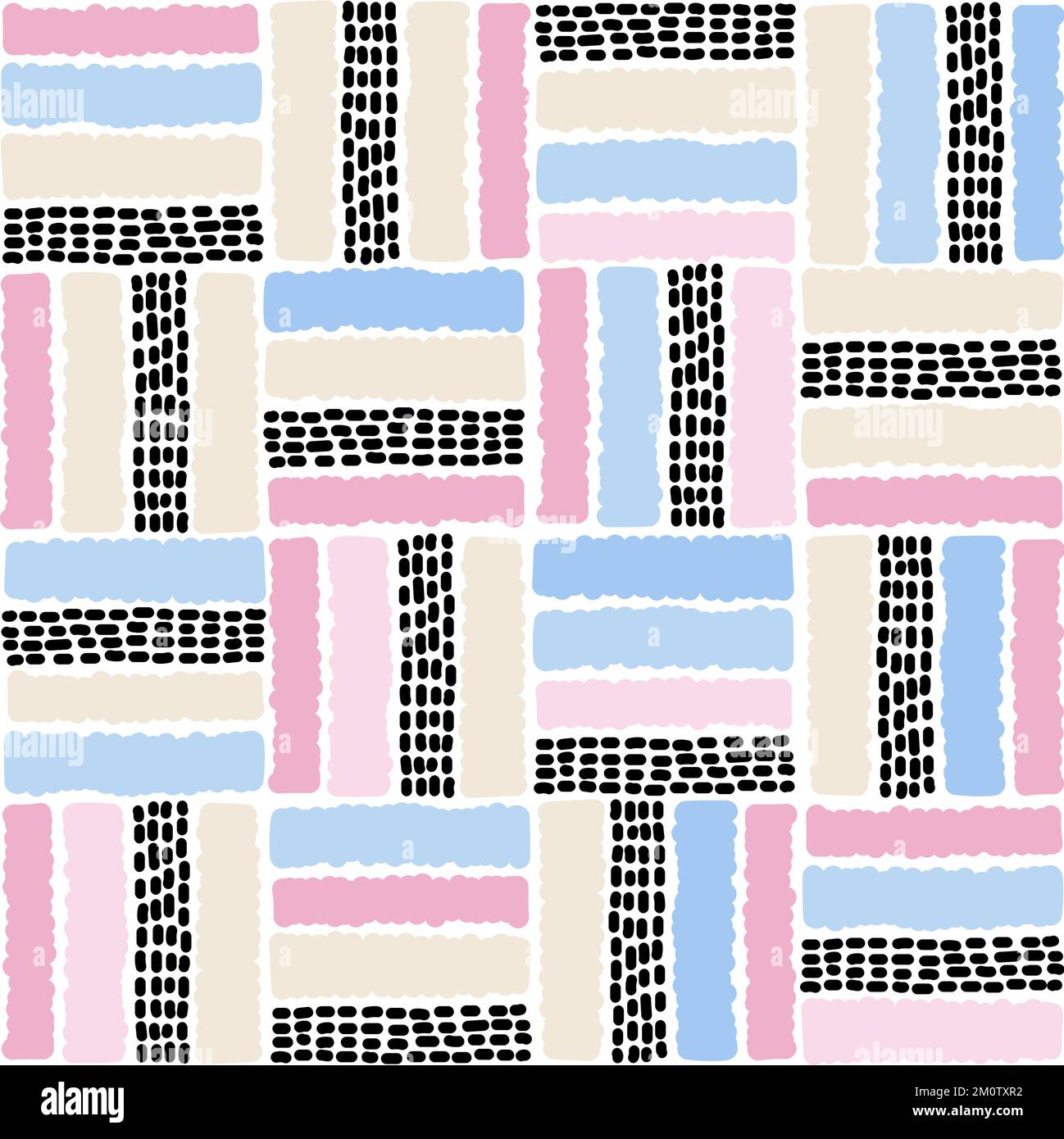 Motif vectoriel abstrait de couleur pastel dessiné à la main. Isolé. Illustration de Vecteur