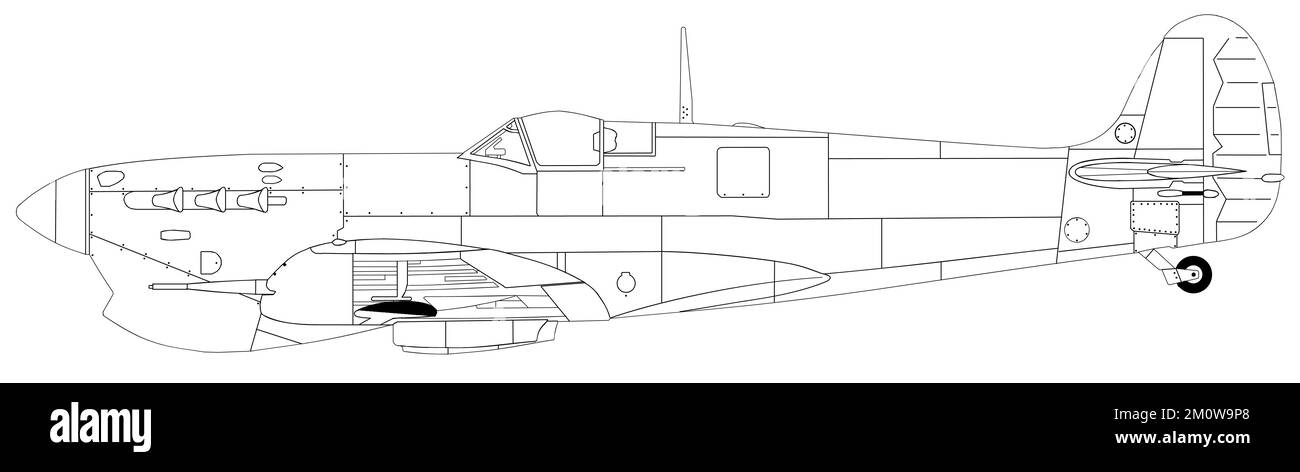 Supermarine Spitfire Mk V Trop Banque D'Images