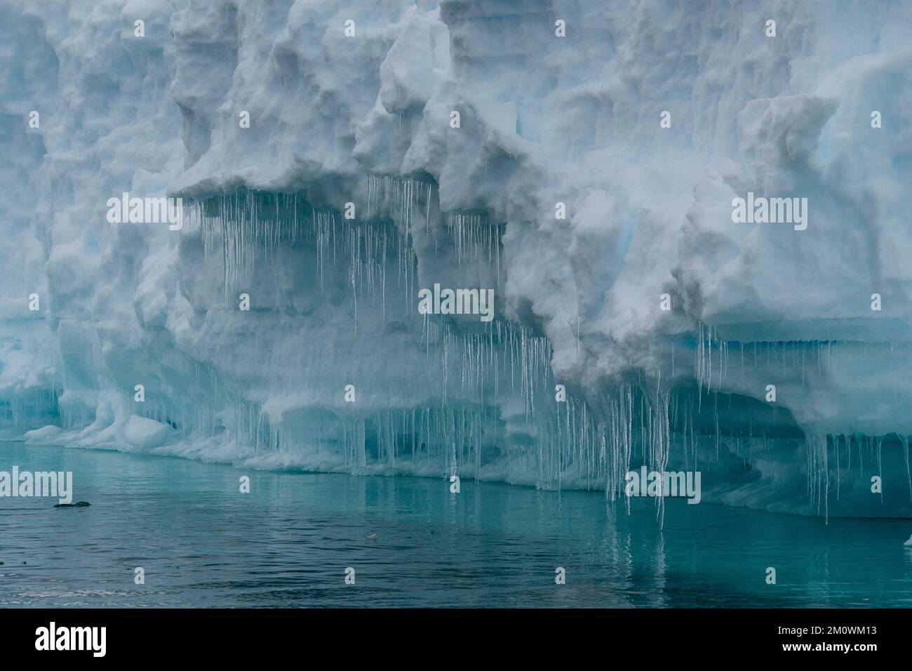 Plateau de glace Larsen C, mer de Weddell, Antarctique. Banque D'Images