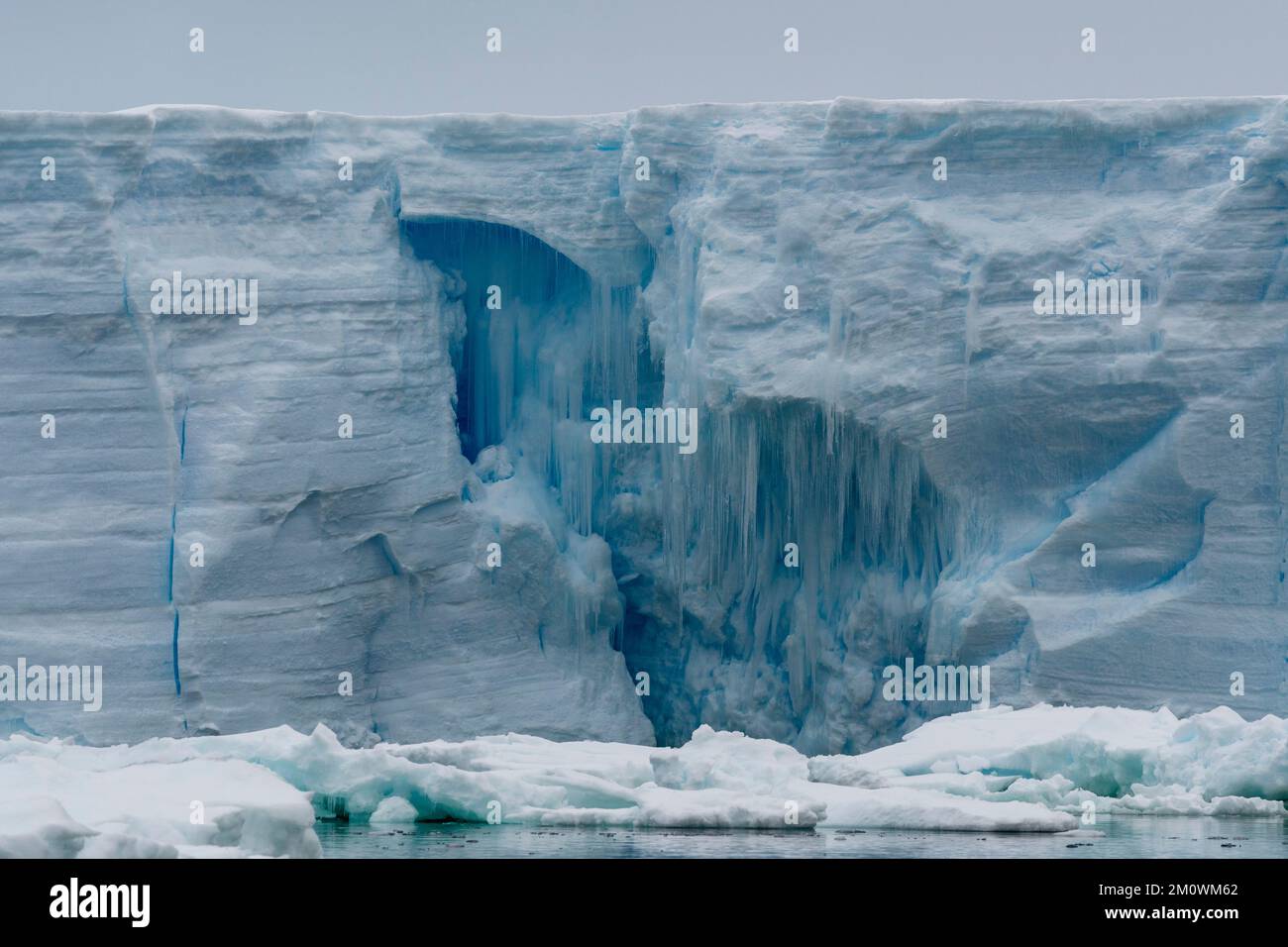 Plateau de glace Larsen C, mer de Weddell, Antarctique. Banque D'Images