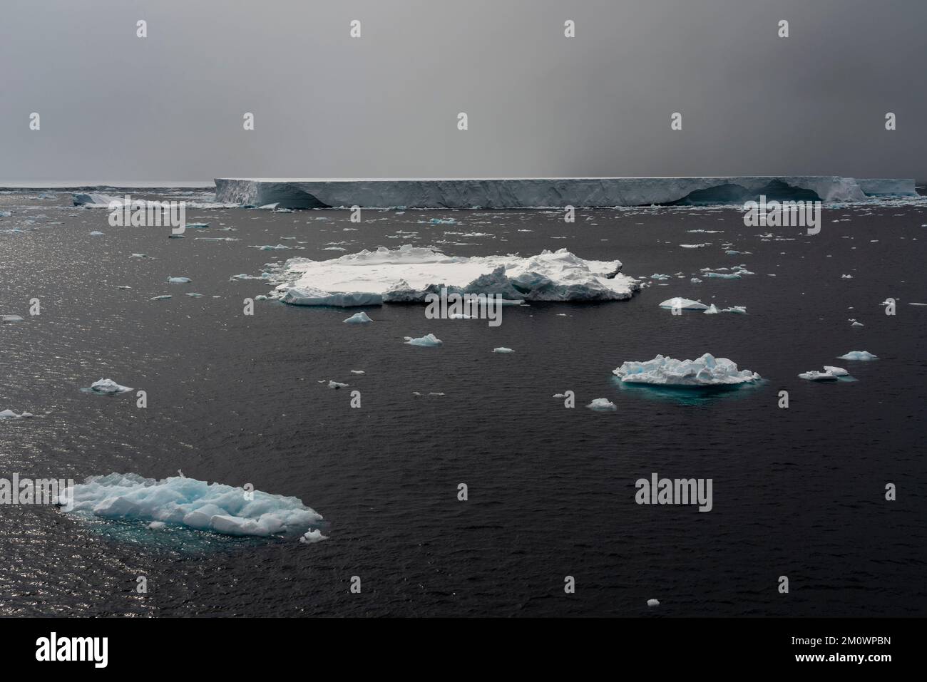 Plateau de glace Larsen C, mer de Weddell, Antarctique. Banque D'Images