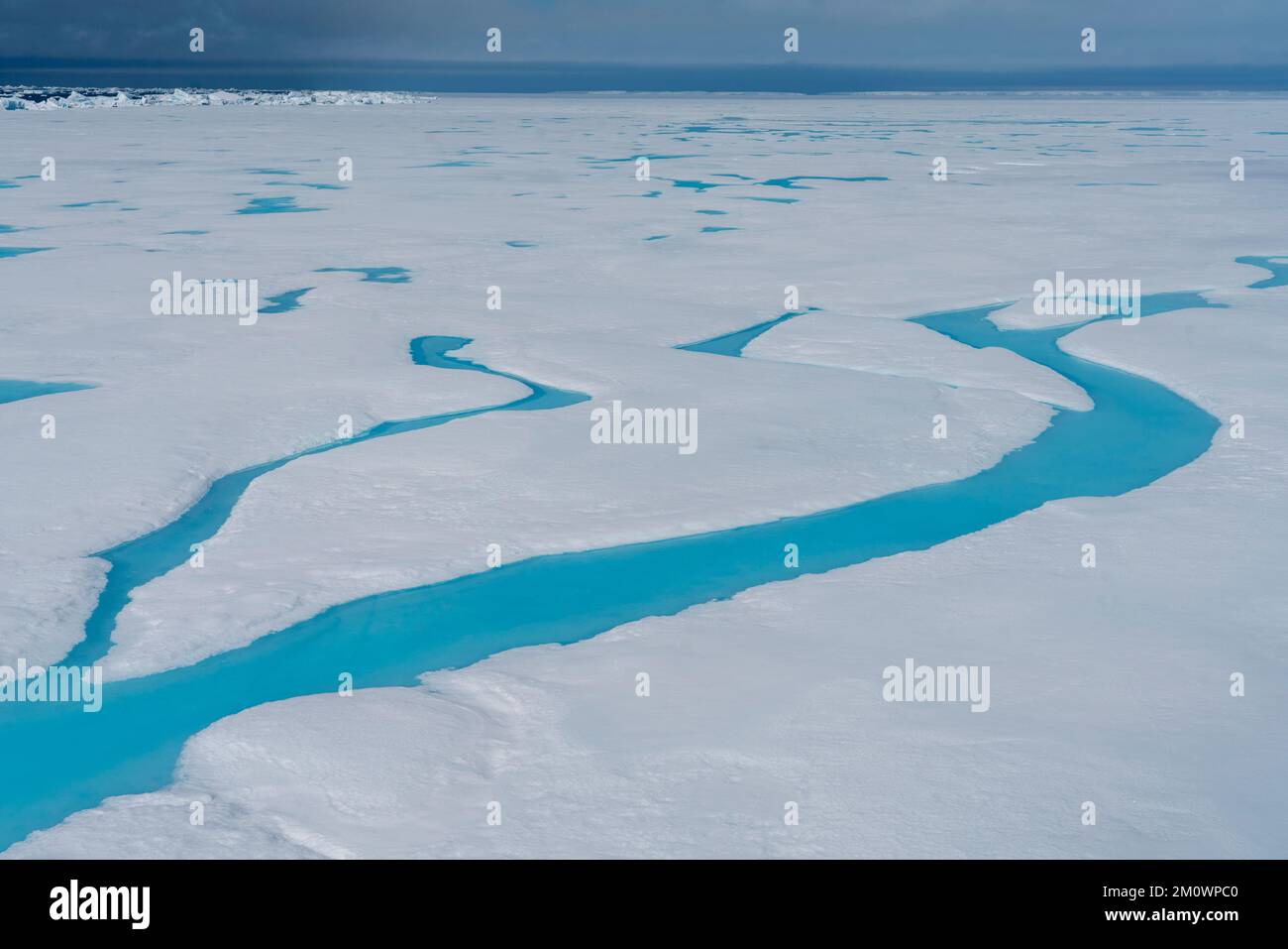 Plateau de glace Larsen B, mer de Weddell, Antarctique. Banque D'Images