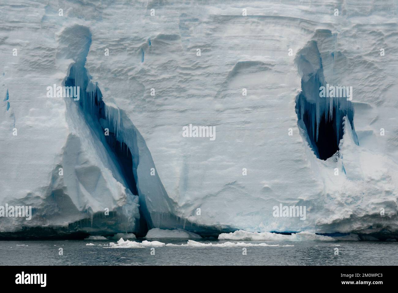 Plateau de glace Larsen C, mer de Weddell, Antarctique. Banque D'Images