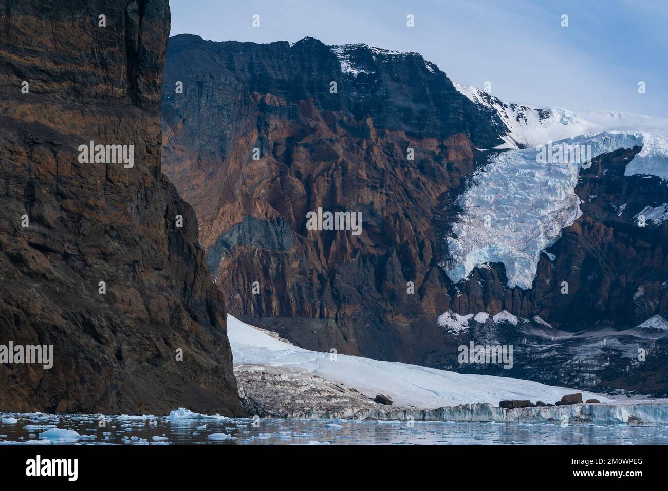 Croft Bay, île James Ross, mer de Weddell, Antarctique. Banque D'Images