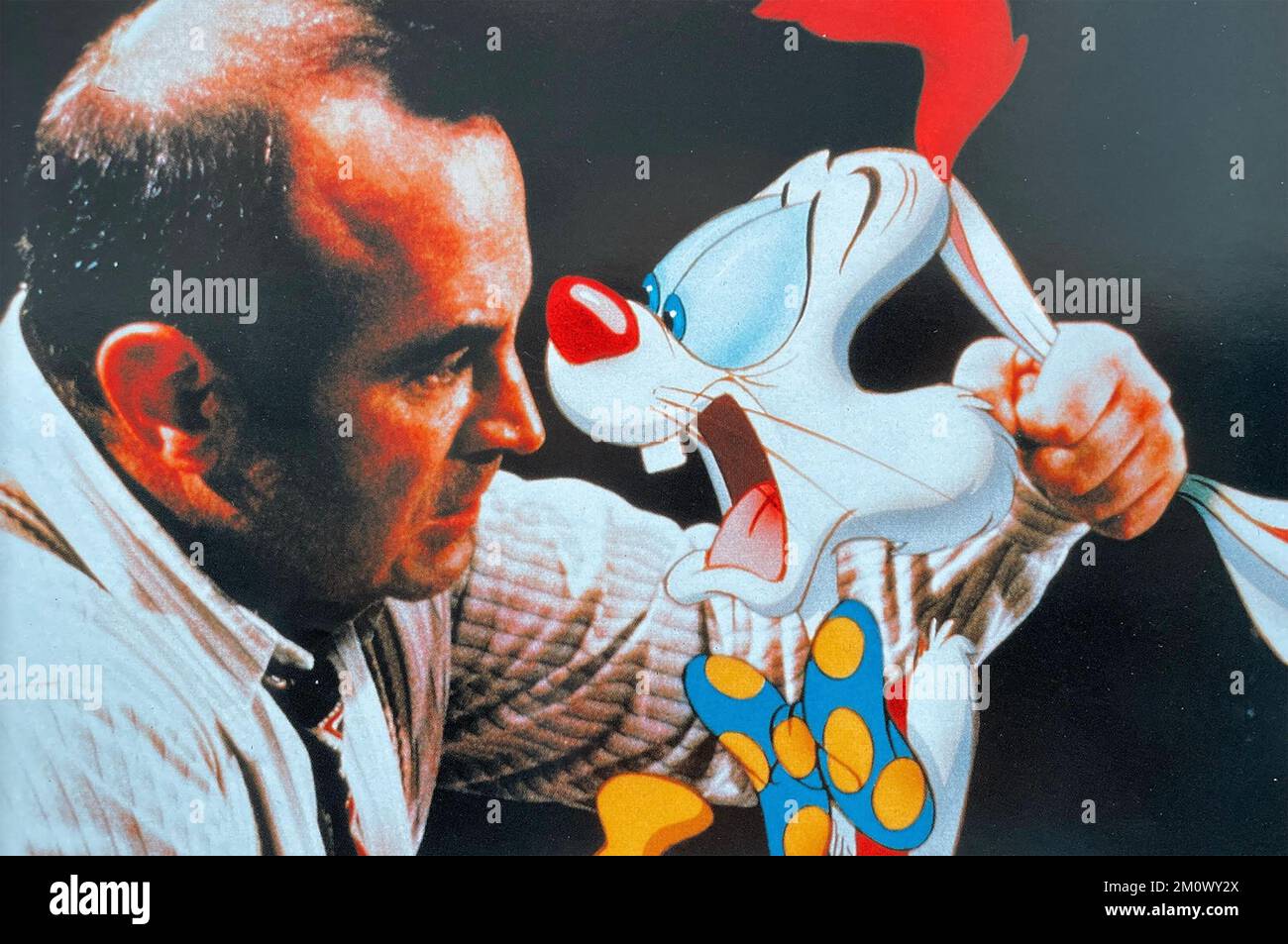 QUI A ENCADRÉ ROGER RABBIT 1988 Buena Vista Pictures film avec Bob Hoskins. Banque D'Images