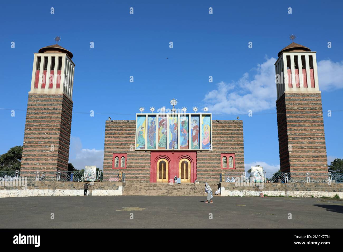 Cathédrale d'Enda Mariam à Asmara Banque D'Images