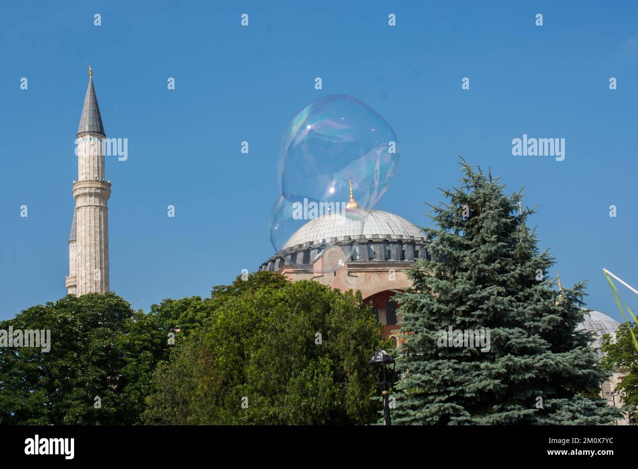 Sainte-sophie, le monde célèbre monument de l'architecture Byzantine Banque D'Images