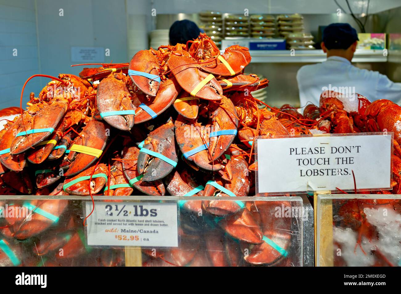 New York. Manhattan. États-Unis. Restaurant Lobster place au Chelsea Market Banque D'Images