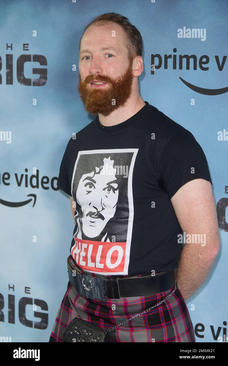 Londres, Royaume-Uni . 8 décembre 2022 . David Macpherson photographié à la première de Londres du Rig au Regent Street Cinema. Crédit : Alan D West/EMPICS/Alay Live News Banque D'Images