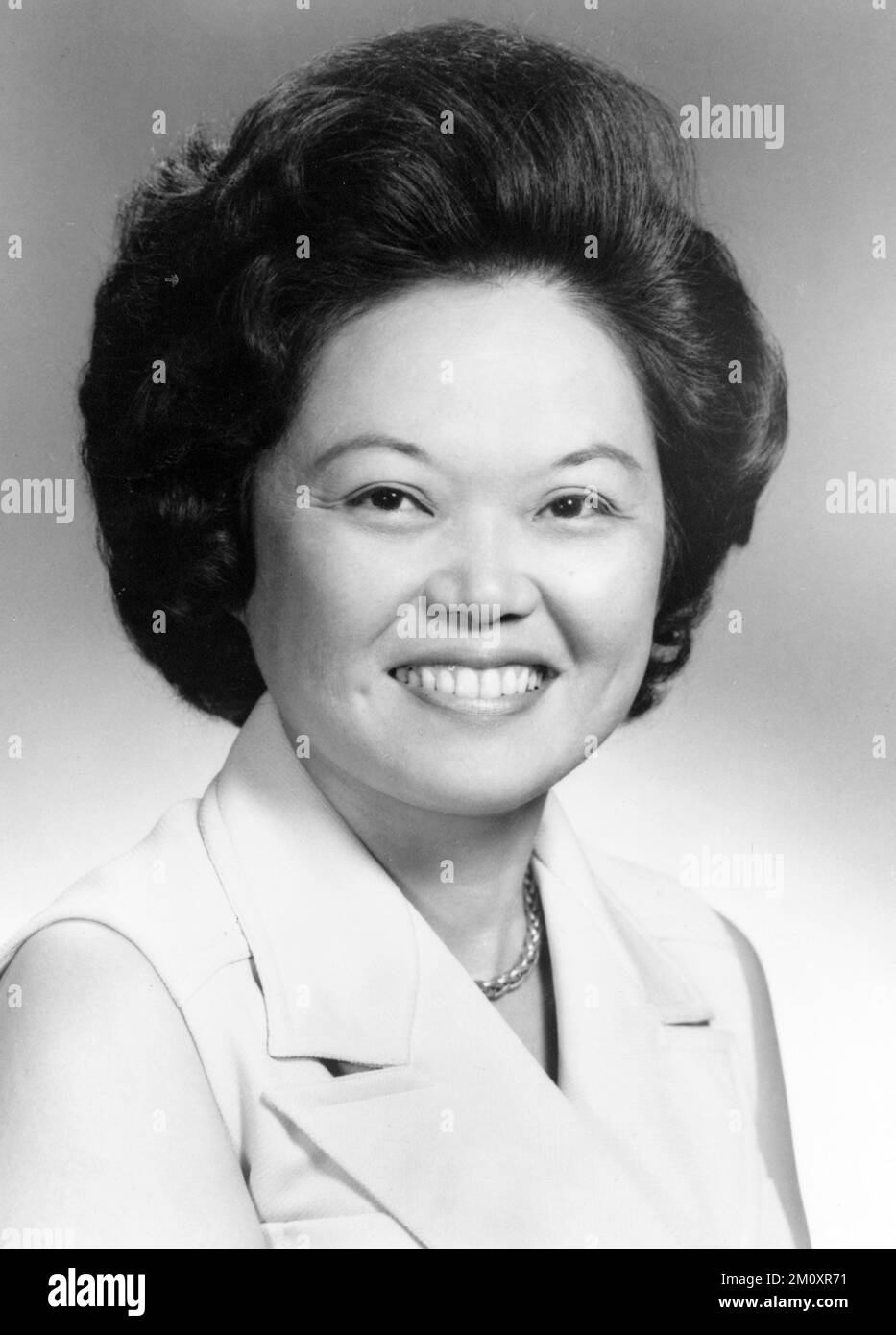 Patsy Mink, membre de la Chambre des représentants des États-Unis. Patsy Matsu Mink (1927 – 2002) avocat et homme politique américain de l'État américain d'Hawaï. Banque D'Images