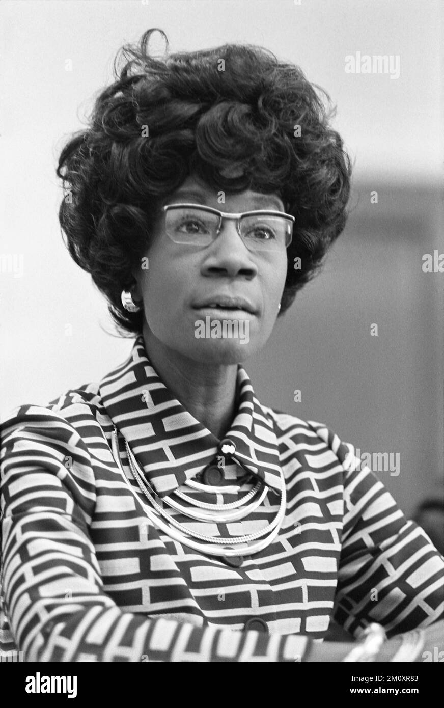 Shirley Anita Chisholm (1924 – 2005) politicien américain qui, en 1968, est devenue la première femme noire à être élue au Congrès des États-Unis. Banque D'Images