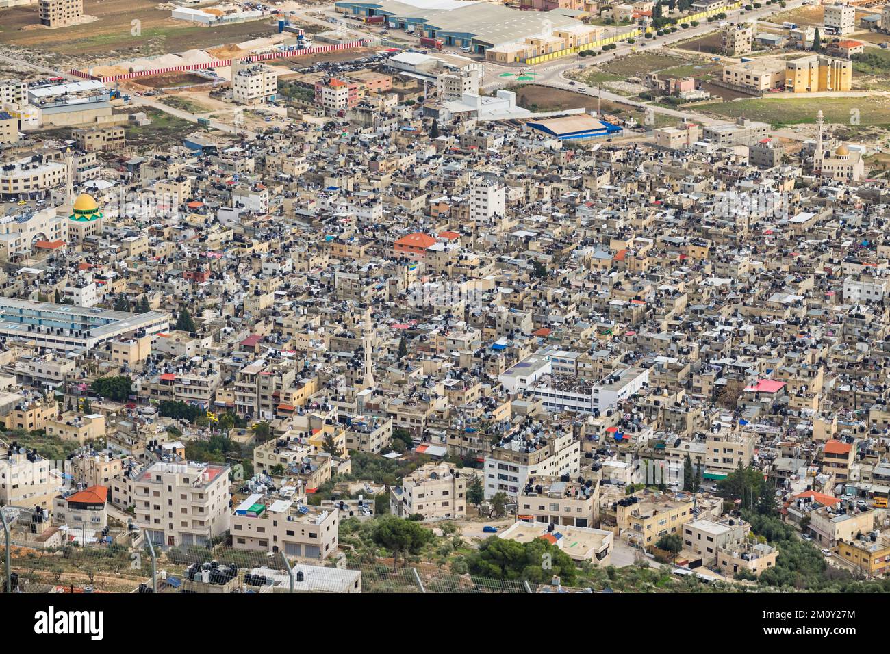 Paysage urbain de Naplouse, Cisjordanie, Palestine. Banque D'Images