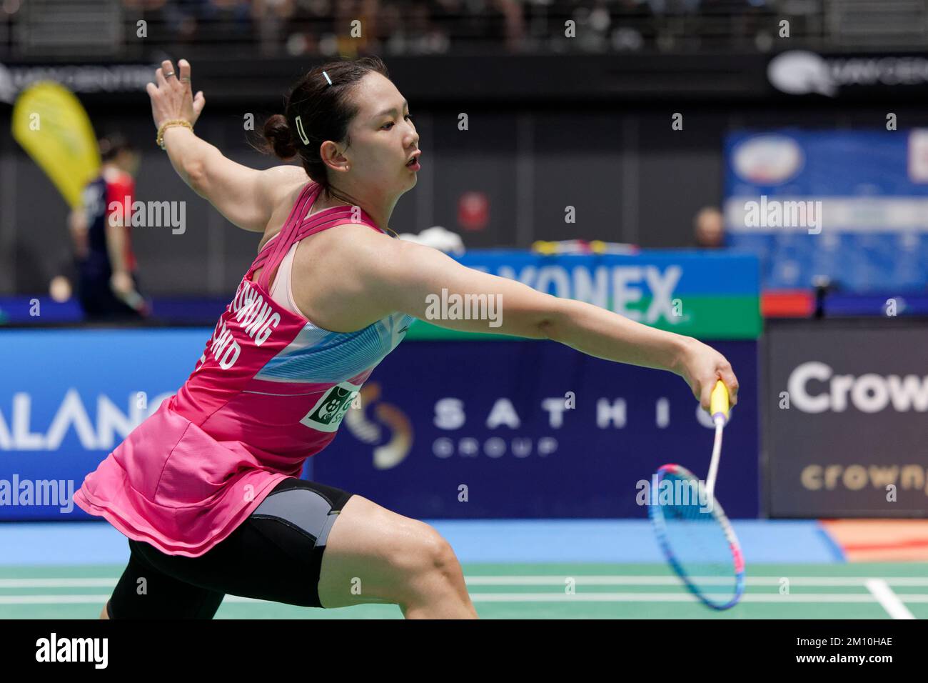 Pornpawee CHOCHUWONG de Thaïlande en action pendant le match des célibataires entre UN se Young et Pornpawee CHOCHUWONG pendant le jour 4 du Groupe Sathio Aust Banque D'Images