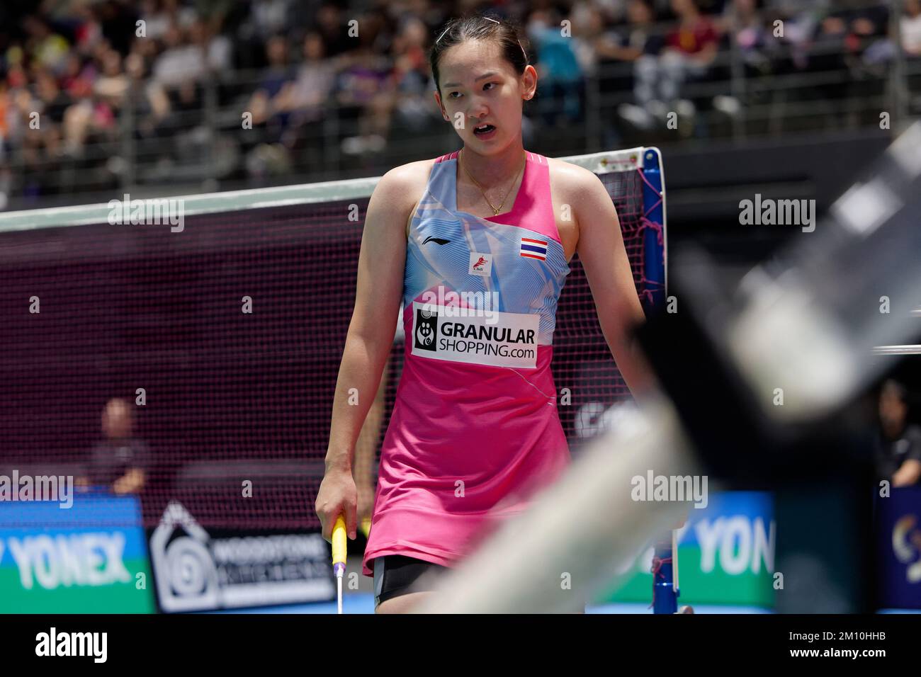 Pornpawee CHOCHUWONG de Thaïlande en action pendant le match des célibataires entre UN se Young et Pornpawee CHOCHUWONG pendant le jour 4 du Groupe Sathio Aust Banque D'Images