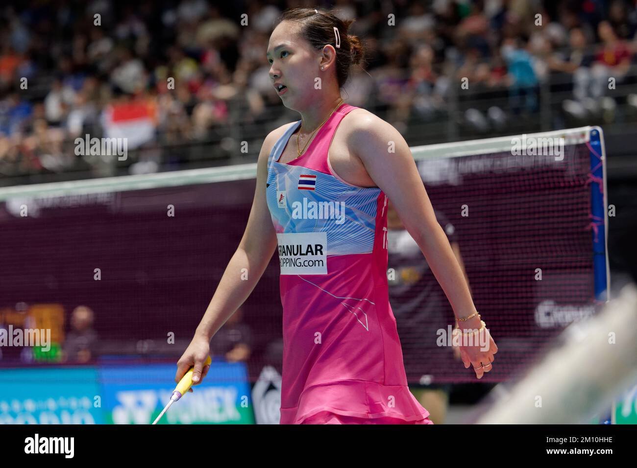 Pornpawee CHOCHUWONG de Thaïlande en action pendant le match des célibataires entre UN se Young et Pornpawee CHOCHUWONG pendant le jour 4 du Groupe Sathio Aust Banque D'Images