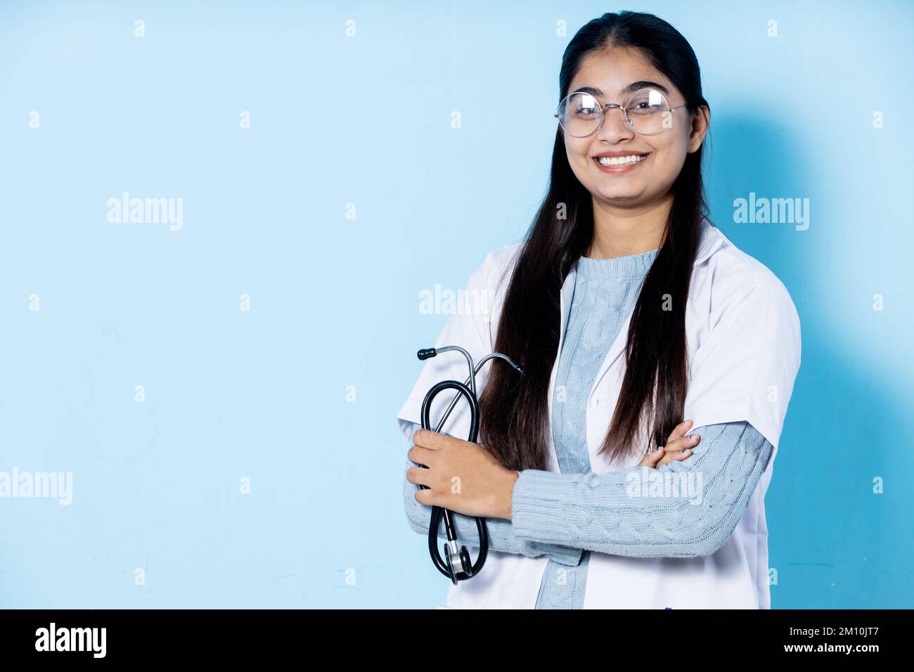 portrait de la jeune étudiante en médecine féminine Banque D'Images