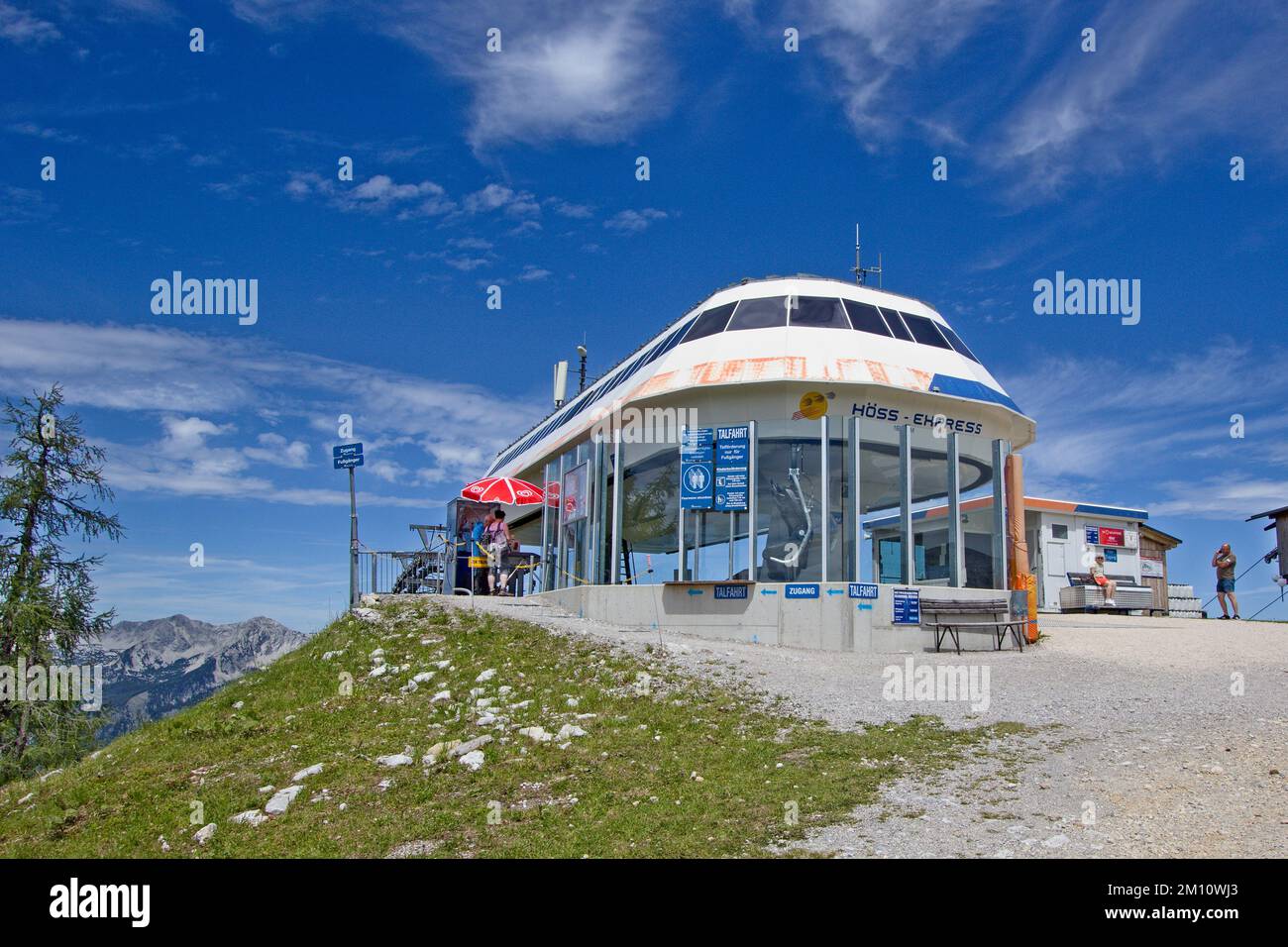 Höss express - Station de remontée mécanique (supérieure) à totes Gebirge, Alpes, Autriche Banque D'Images
