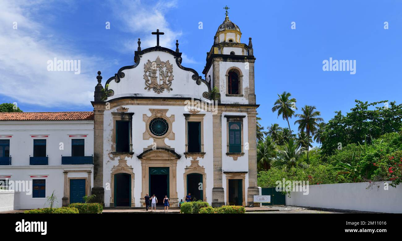 Façade de l'église et du monastère de Sao Bento. Olinda, Brésil Banque D'Images