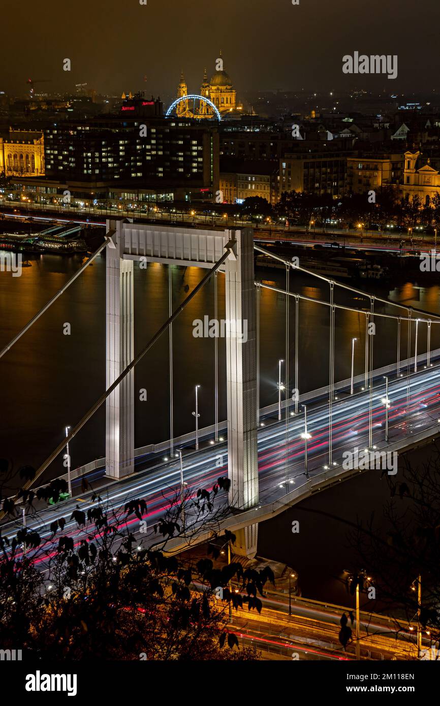 Elizabeth bridge, Budapest, Hongrie Banque D'Images