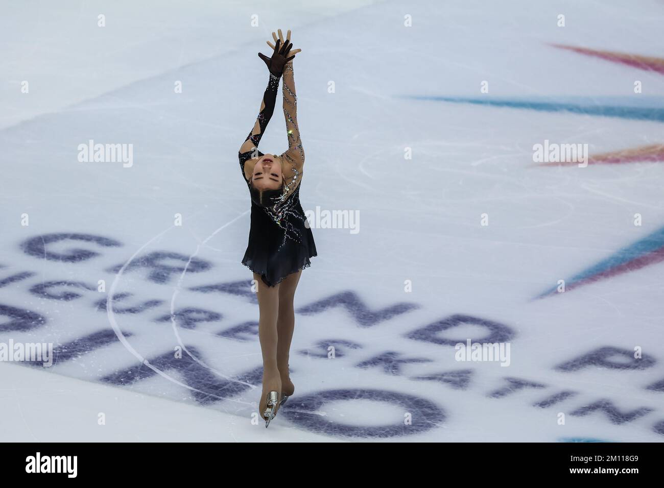 Turin, Italie. 08th décembre 2022. Minsol Kwon de la République de Corée participe à la finale du Grand Prix de patinage artistique de l'UIP à Turin 2022 à Palavela. (Photo de Fabrizio Carabelli/SOPA Images/Sipa USA) crédit: SIPA USA/Alay Live News Banque D'Images