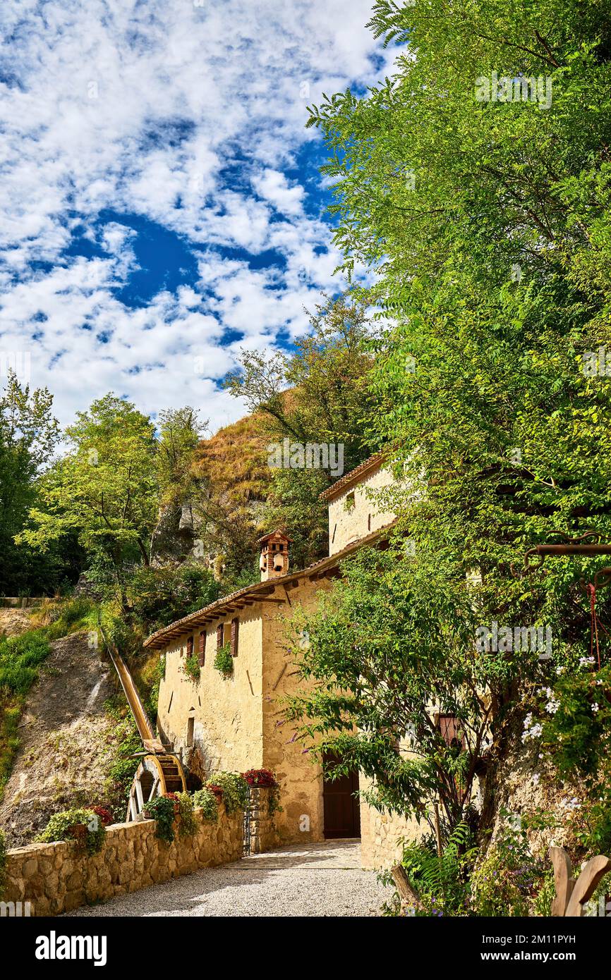 Moulin à eau 'Molinetto della Croda' à Retrontolo, dans le nord de l'Italie Banque D'Images
