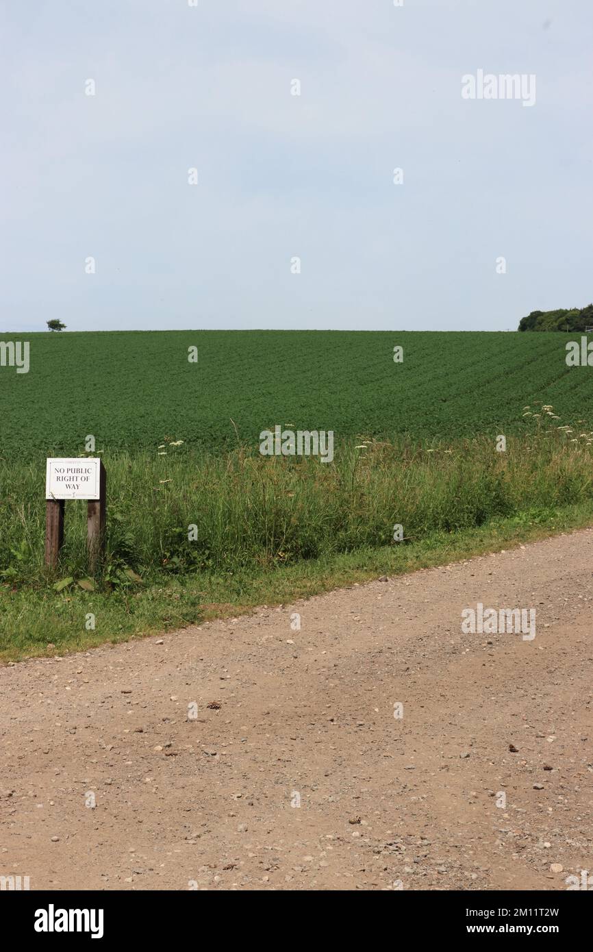 Panneau no through Road, Foljambe Estates, Rayton Lane, Worksop, Notts, Angleterre, Royaume-Uni Banque D'Images