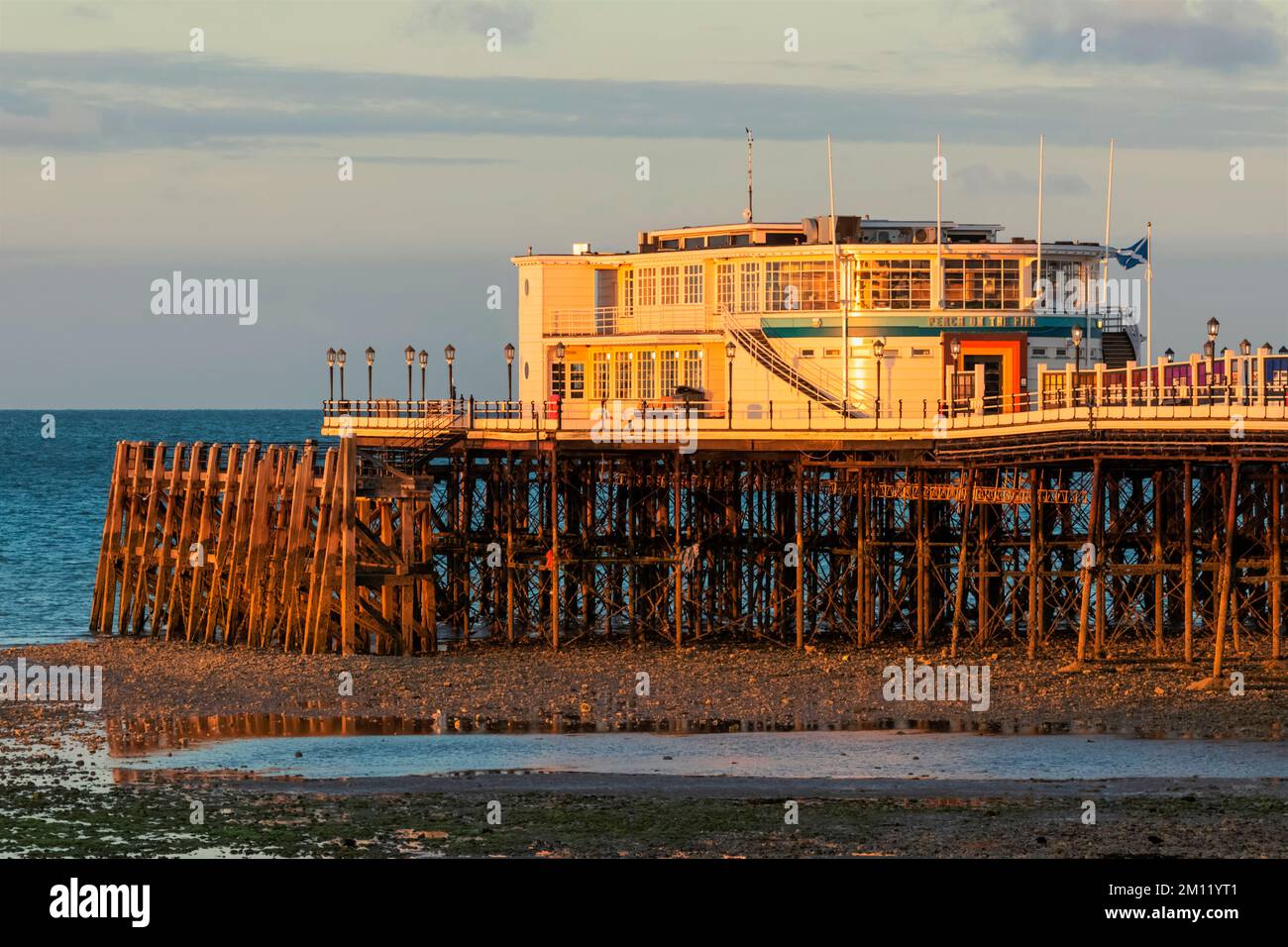 L'Angleterre, West Sussex, Worthing, Jetée de Worthing Banque D'Images