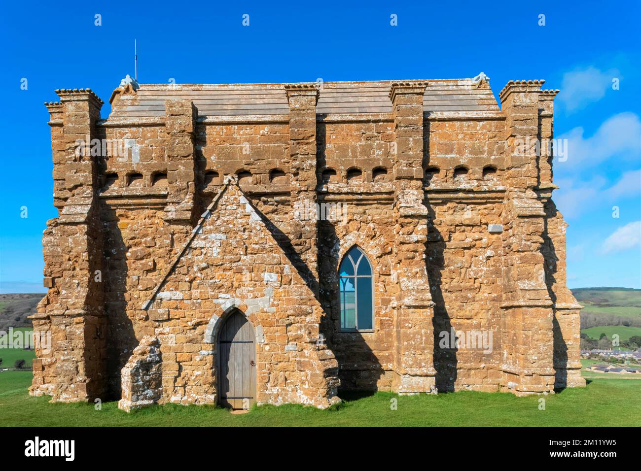 Angleterre, Dorset, Abbotsbury, Chapelle Sainte-Catherine Banque D'Images