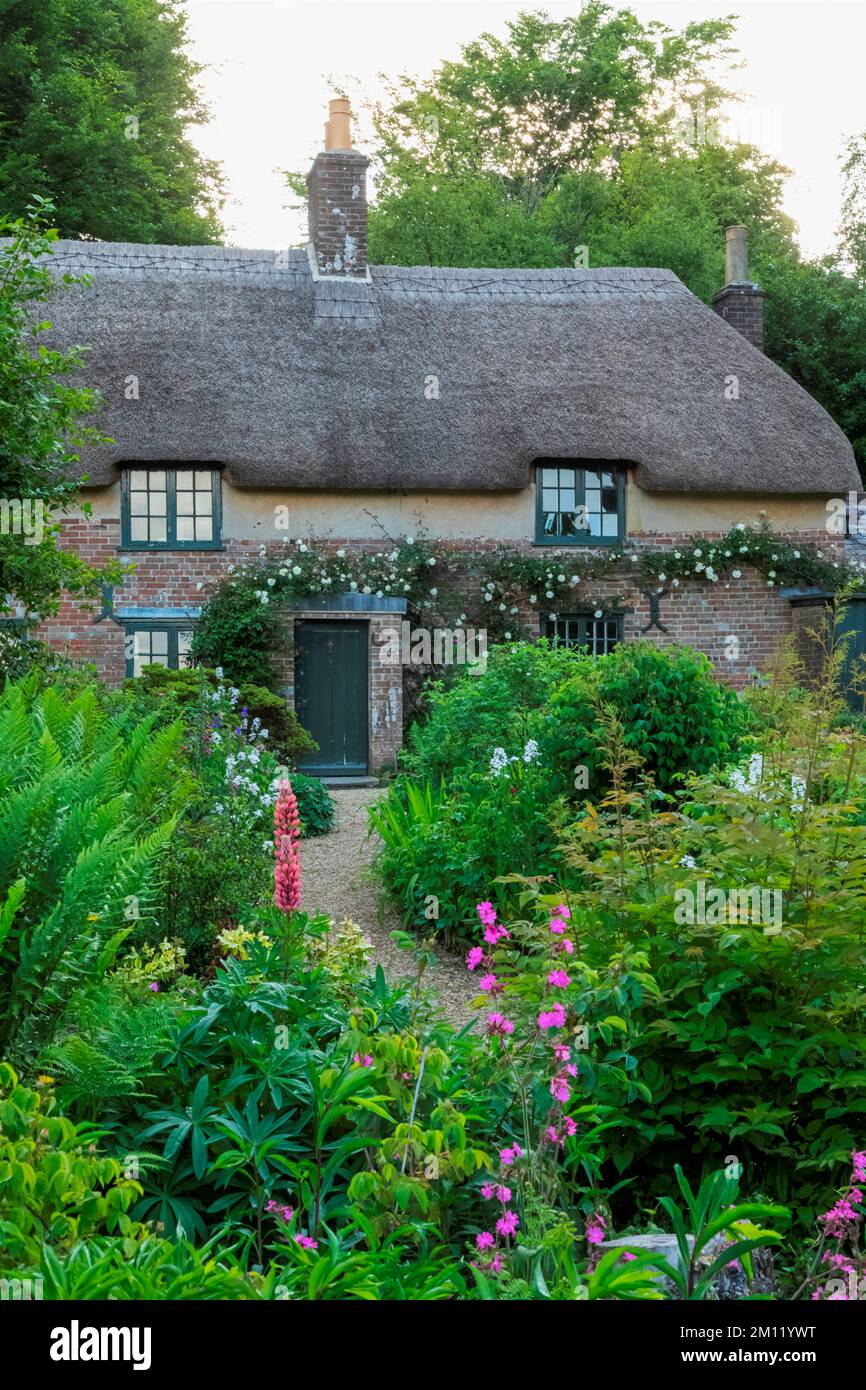 Angleterre, Dorset, Dorchester, Hardy's Cottage, Higher Bockhampton Village, Le lieu de naissance de l'auteur anglais Thomas Hardy Banque D'Images