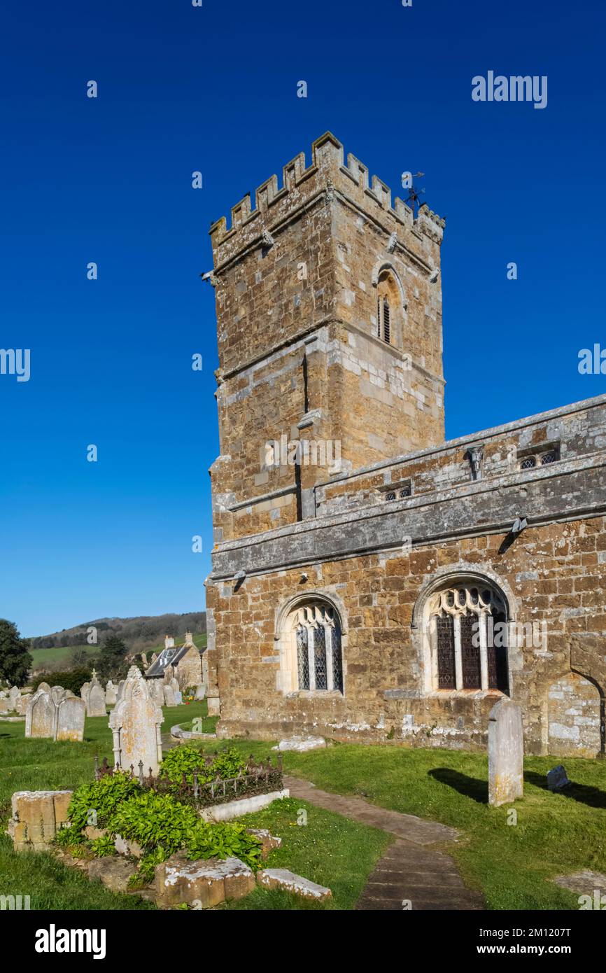 Angleterre, Dorset, Abbotsbury, Église Saint-Nicolas Banque D'Images